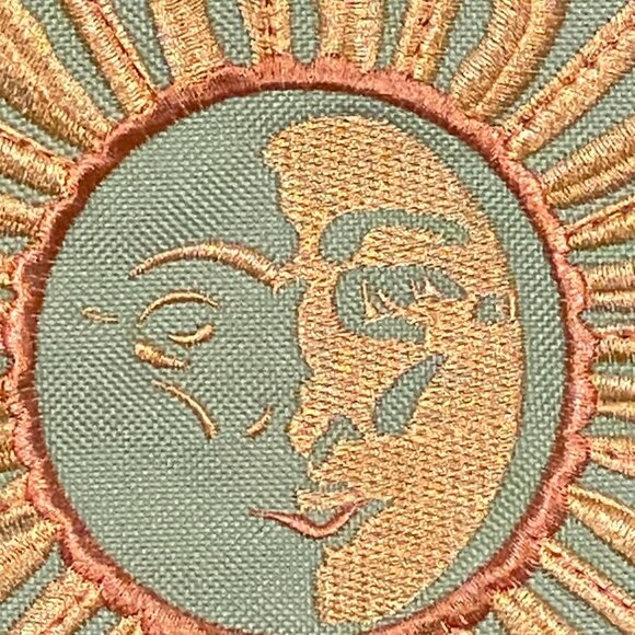 Bahamas embroidered large Tote Sun, Dolphins, Palm Trees Zipped Closure - Picture 5 of 11